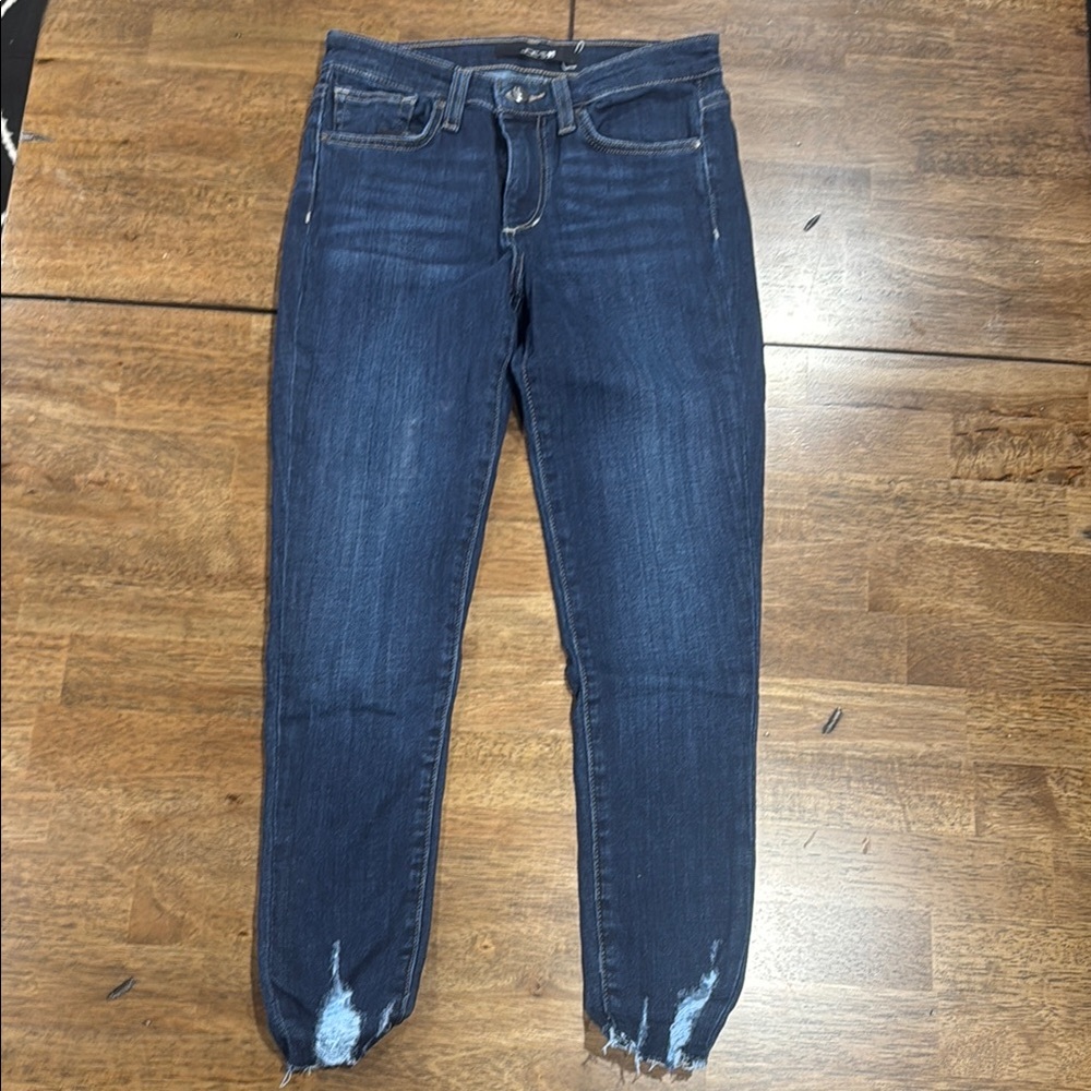 Women's Joe’s Dark Blue Distressed Jeans.